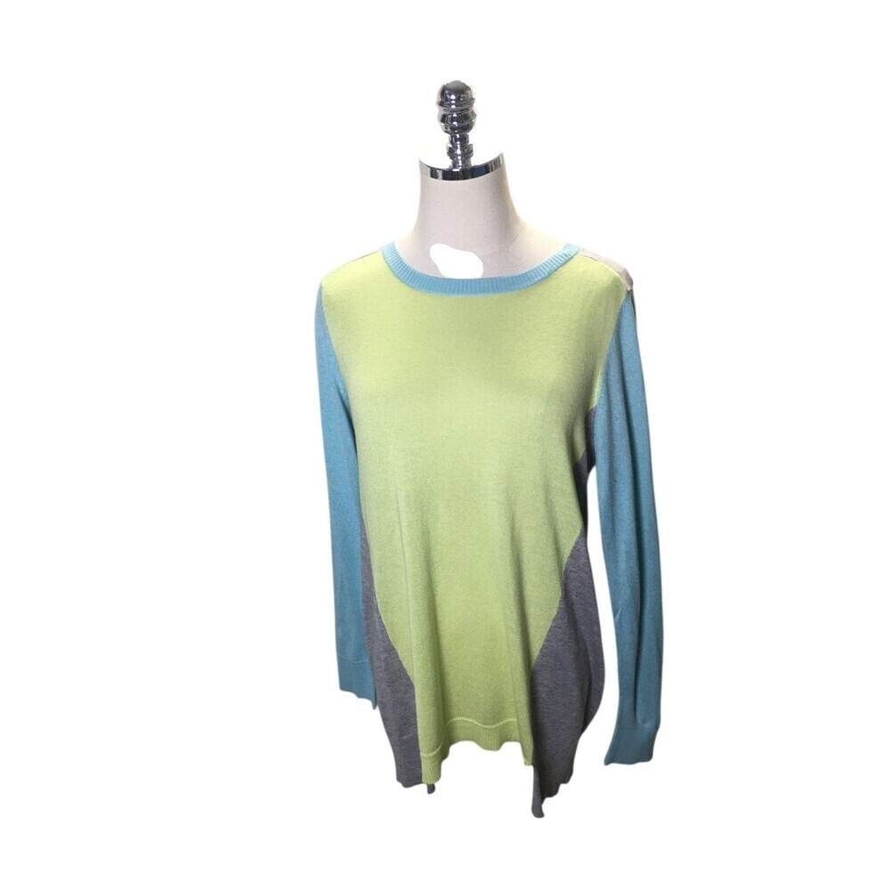 Cullen Light Sweater Women's Size Medium Yellow Multicolor Silk Blend